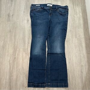Torrid 18 Dark Blue Flare Mid-Rise Jeans
